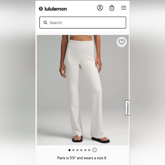 lululemon athletica Pants - NWT Lululemon ribbed flared pant